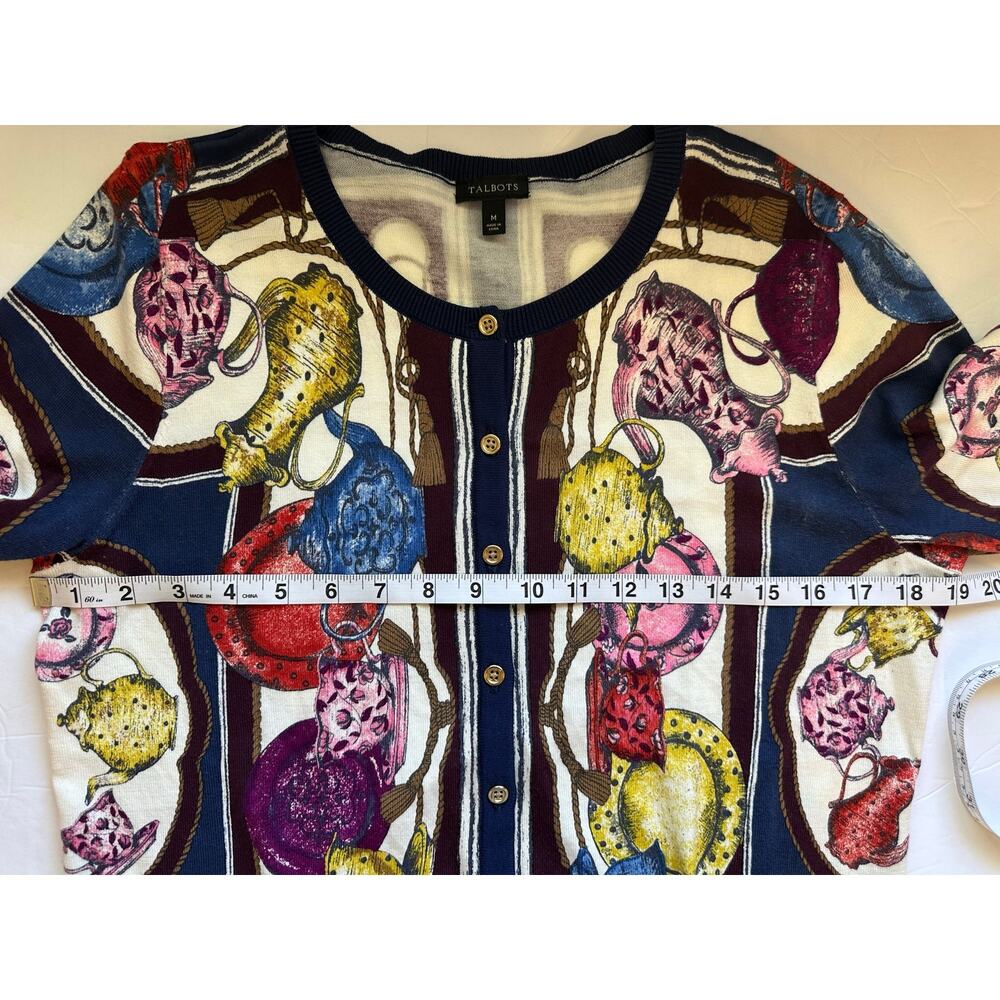 Talbots Women's Tea Party
Print Button-Front
Cardigan Sweater - Size M - Picture 9 of 10